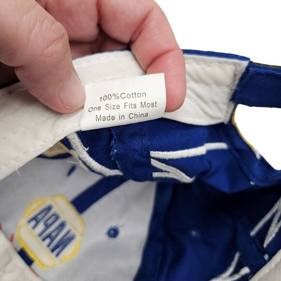 NAPA Racing Michael Waltrip Toyota Cap Cotton Blue & Yellow Adjustable Strap‎ OS - Picture 4 of 8